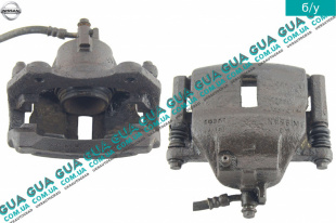 Суппорт передний левый Nissan / НИССАН ALMERA N16 / АЛЬМЭРА Н16 2.2 DCI ( 2184 куб.см.)