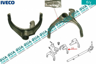 Вилка переключения 2-3 передачи КПП 5-ти ступенчатой ( механической коробки переключения передач )   