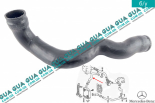 Патрубок интеркулера верхний ( от радиатора к коллектору )   