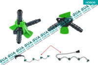 Штуцер / коннектор трубки обратки топлива с фиксатором ( Т - образный пластмассовый ) 1шт Ford / ФОРД MONDEO V / МОНДЕО 5 1.6TDCI (1560куб.см.)