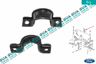 Кронштейн крепления переднего стабилизатора 1шт Ford / ФОРД TRANSIT 2006- / ТРАНЗИТ 06- 3.2TDCI (3199 куб.см)