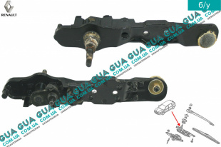 Механизм стеклоочистителя задней двери / ляды Renault / РЕНО LAGUNA II / ЛАГУНА 2 2.2DCI (2188 куб.см.),