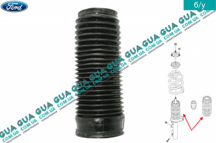 Пыльник амортизатора переднего Ford / ФОРД TRANSIT 2006- / ТРАНЗИТ 06- 3.2TDCI (3199 куб.см)