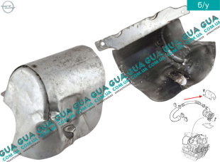 Термозащита турбины / турбокомпрессора ( компрессора наддува , термозащитный экран ) ДЕФЕКТ   