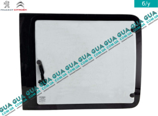 Стекло в кузов заднее правое ( жабра ) Fiat / ФИАТ DOBLO 2000-2005 / ДОБЛО 00-05 1.9D Multijet (1910 куб.см.)