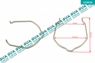 Стопор / фиксатор патрубка интеркулера ( удерживающая пружина / скоба ) 1ШТ   