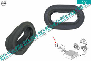 Уплотнитель испарителя кондиционера Nissan / НИССАН ALMERA N16 / АЛЬМЭРА Н16 2.2 DCI ( 2184 куб.см.)