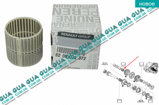 Подшипник  игольчатый КПП 42x47х48    