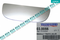 Вкладыш зеркала заднего вида нижний правый без подогрева ( выпуклой )