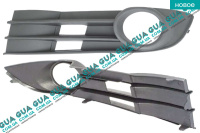 Накладка декоративная / молдинг / листва переднего бампера левая ( вставка под противотуманые фары ) решетка