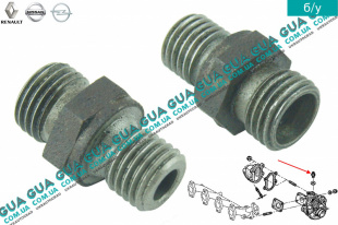 Штуцер / коннектор трубки подачи масла в турбину (  болт турбины / турбокомпрессора ) М14х1,5мм М12х1,5мм   