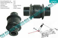 Сайлентблок стойки / амортизатора заднего нижний ( втулка 1 шт. )