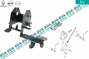 Кронштейн крепления блока АБС / ABS Renault / РЕНО MASCOTT 2004-2010 / МАСКОТ 04-10 3.0TDI (2953 куб.см.)