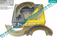 Колодки тормозные стояночного тормоза / барабанные ( тормозной механизм ручника ) 4,6-5t 