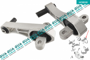 Подушка ( опора ) КПП / двигателя задняя нижняя   