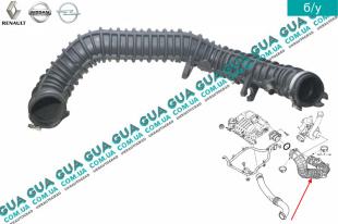 Патрубок воздуха от расходомера к турбине   