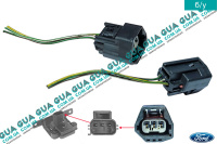 Фишка / разъем ( 3 контакта ) датчика давления наддува воздуха Мапсенсора Ford / ФОРД FOCUS II 2004-2011 / ФОКУС 2 1.8DI (1753 куб.см.)