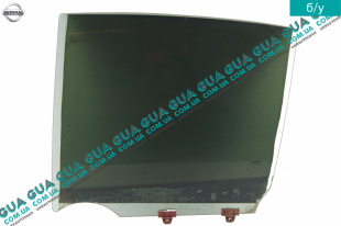 Стекло двери задней левой Nissan / НИССАН ALMERA N16 / АЛЬМЭРА Н16 2.2 DCI ( 2184 куб.см.)