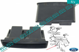 Вещевое отделение / ящик / полка передней консоли Ford / ФОРД ESCORT 1995-2002 / ЭСКОРТ 95-02 1.8TD (1753 куб.см. )