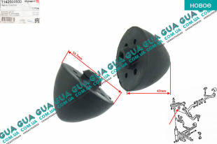 Отбойник / буфер переднего рычага ( сверху )   