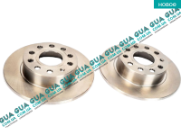 Тормозной диск задный ( 255 x 10 мм )( 2 шт. ) Seat / СЕАТ LEON 2005- 1.6 (1595 куб.см.)