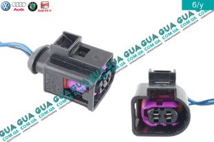 Фишка / разъем з проводами / штекер  генератора  /  форсунки  / датчика коленвала / сигнала / температури картера сапуна 1шт.   