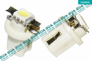 Лампа / лампочка  T5 - B8.5 - 1smd - 5050 LED 12V в панель приборов SsangYong / САНГЙОНГ KYRON 2.0XDI (1998 куб.см.)