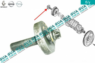 Болт / винт шкива коленвала (Длина 67, М14х1.5, внешний диаметр 52)   