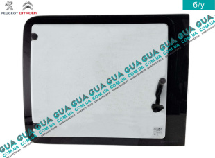 Стекло в кузов заднее левое ( жабра ) Fiat / ФИАТ DOBLO 2000-2005 / ДОБЛО 00-05 1.9D (1910 куб.см.)