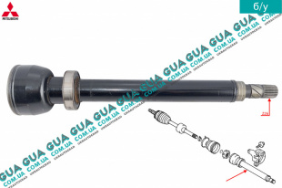 Привод / полуось внутренняя правая ( без сепаратора шруса ) Volvo / ВОЛЬВО S40 2000-2003 1.9DI (1870 куб.см.)