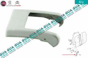 Декоративная накладка задней правой двери   