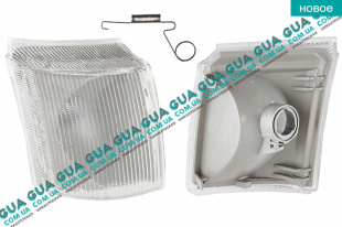 Указатель поворота правый белый поворотник Ford / ФОРД TRANSIT 1985-2000 / ТРАНЗИТ 85-00 2.9i (2935 куб.см)