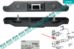Направляющая втулка / упор боковой сдвижной двери ( фиксатор двери верхний) 1шт Ford / ФОРД TRANSIT 1985-2000 / ТРАНЗИТ 85-00 2.0 (1993 куб.см)