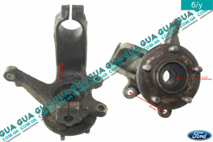 Поворотный кулак / цапфа левая с ступицей под ABS / АБС Z 27 Ford / ФОРД MONDEO III 2001-2007 / МОНДЕО 3 2.0TDCI (1998 куб.см.)