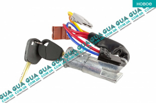 Замок зажигания ( контактная группа / Замок вала рулевого колеса )   