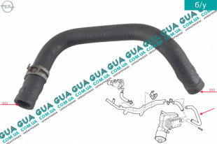 Патрубок / трубка системы охлаждения масла ( теплообменника )    