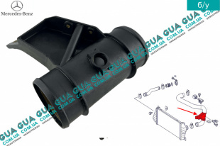 Патрубок интеркулера от турбины к радиатору (флянец)   