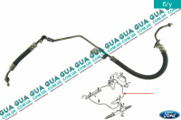 Шланг / патрубок гидроусилителя руля ( трубка высокого давления от ГУР к рейке ) Ford / ФОРД ESCORT 1992-1995 / ЭСКОРТ 92-95 1.3 (1299 куб. см.)