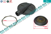 Мембрана клапана вентиляции картерных газов маслоотделителя ( сапуна клапанной крышки ) VW / ВОЛЬКС ВАГЕН TRANSPORTER V 2003- / ТРАНСПОРТЕР 5 03- 2.0TDI (1968 куб.см.)