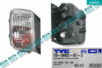 Фонарь клыка бампера задний левый до 2007 ( под цоколь )