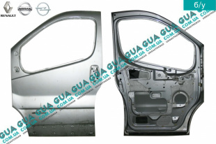 Дверь передняя левая Vauxhal / ВОКСХОЛ VIVARO 2000- 2.0DCI (1995 куб.см.)