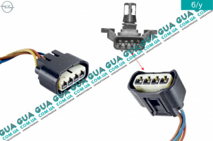 Фишка / разъем датчика давления воздуха во впускном коллекторе ( мапсенсора 4 контакта )   