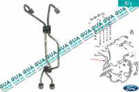 Трубка цилиндра 3 / 4 топливной системы ( форсунки / рейки ) Ford / ФОРД TRANSIT 1985-2000 / ТРАНЗИТ 85-00 2.9i (2935 куб.см)