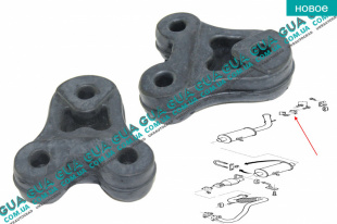 Резинка крепления глушителя ( резиновое кольцо )1 шт   