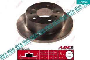 Тормозной диск задний (диск R16)   