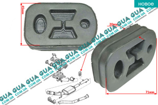 Резинка крепления глушителя ( резиновое кольцо )   