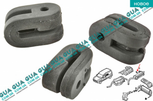 Резинка крепления глушителя ( резиновое кольцо ) 1 шт   