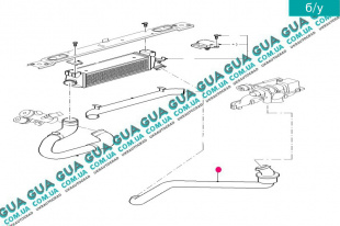 Патрубок интеркулера от турбины к интеркулеру    