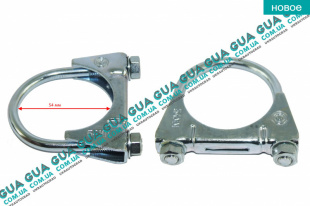 Хомут / кронштейн крепления металлический глушителя D54 мм 1шт. ( универсальный ) SsangYong / САНГЙОНГ KYRON 2.0XDI (1998 куб.см.)