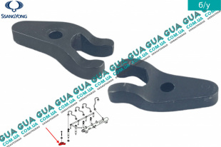 Бугель крепления форсунки ( зажым / держатель ) 1шт. SsangYong / САНГЙОНГ KYRON 2.0XDI (1998 куб.см.)